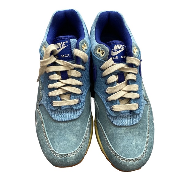 NWT NIKE AIR MAX 1 PRM  DIRTY DENIM SIZE 5 - Picture 1 of 5
